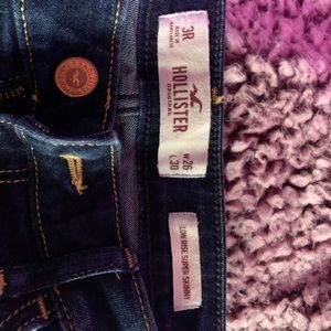 Hollister low rise skinny jeans